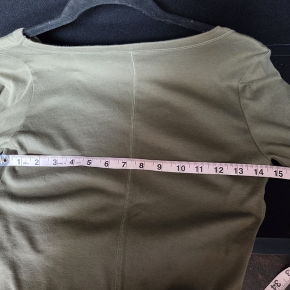 Tee Shop Olive Green Women's Long Sleeve Tee Large - Picture 5 of 5